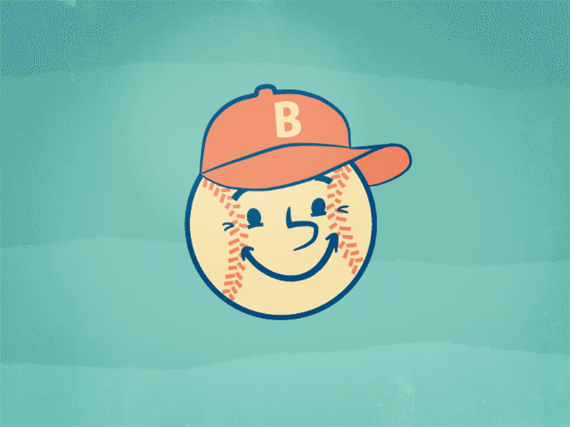 Baseball Head animation baseball hat illustration sport vector