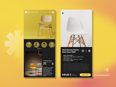 Furniture shop app branding furniture graphic design ui