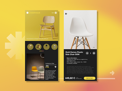 Furniture shop app branding furniture graphic design ui