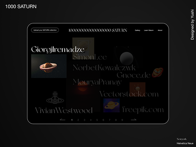 1000 Saturn web design branding design graphic design ui ux web design website
