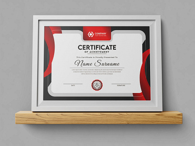 Clean And Simple Certificate Template simple