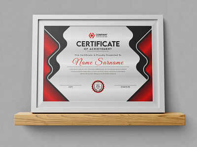 Creative And Modern Certificate Template simple