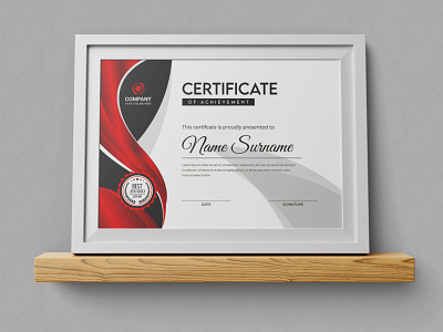 Creative Certificate Of Achievement Template simple