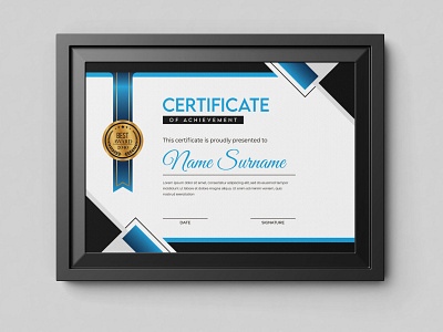 Abstract Certificate Template simple