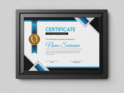 Abstract Certificate Template