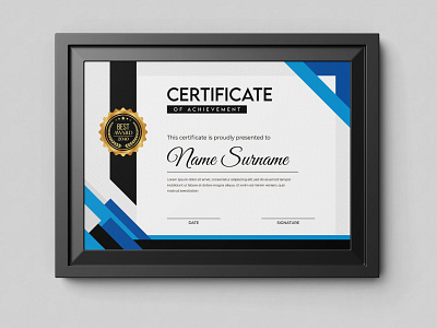 Modern And Creative Certificate Template simple