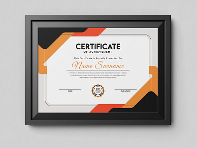 Modern And Creative Certificate Template