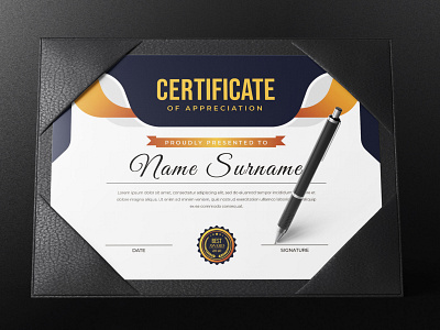 Modern And Unique Certificate Template