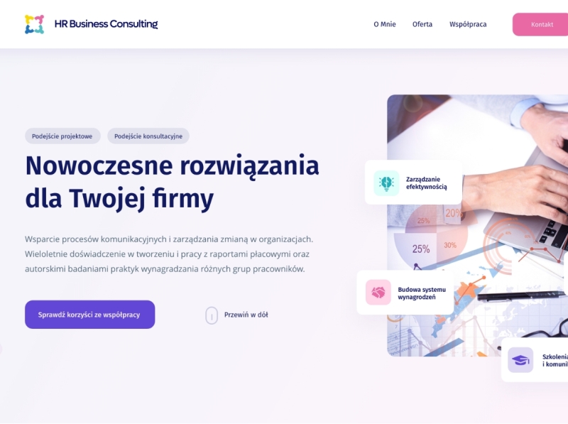 Landing Page by Tomasz Tomżyński on Dribbble