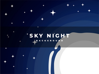 Sky Night & Moon Walpaper 4k (Available for Download) 4k background cartoon desktop fullmoon graphic design illustration moon night sky star ui walpaper