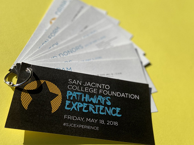San Jacinto College Experience Gala branding college fundraising houston program texas vector