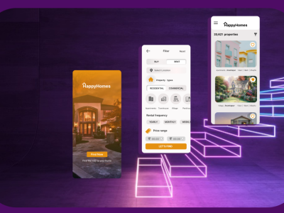 Real Estate/App app design illustration logo ui ux vector