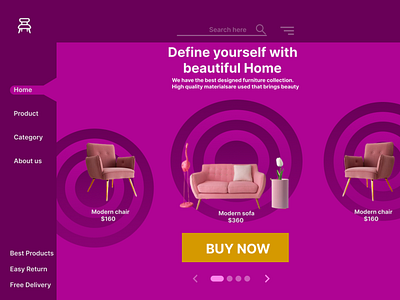 Chairs - Landing Page UI