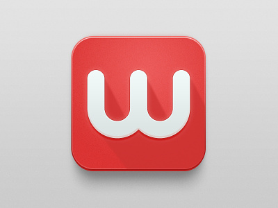 Icon for iphone app app icon iphone red w
