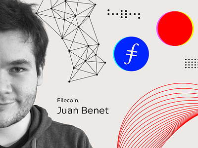 Q and A session with Juan Benet banner branding decentralization decentralized filecoin illustration logodesign protocol labs