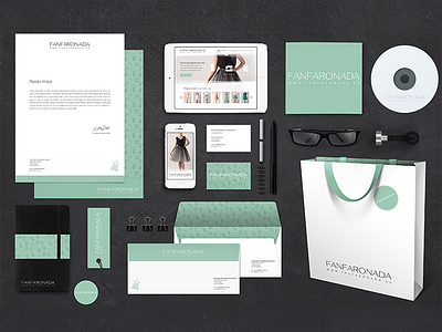 Fanfaronada branding stationery