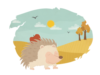 Children's Book Illustration - "Bajki Anny Łajming" book childrens book hedgehog illustration
