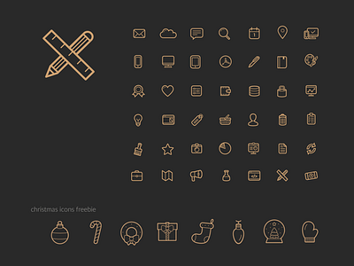 Icons for EBD Brand basic black gold icons simple