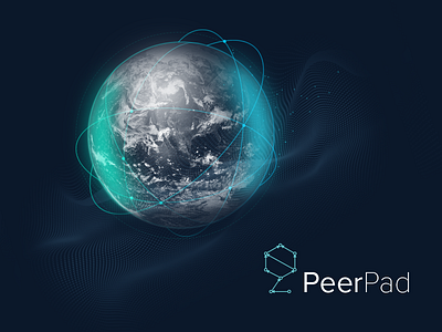 Peerpad Logo Design collaboration editor ipfs logo p2p peerpad protocol labs realtime