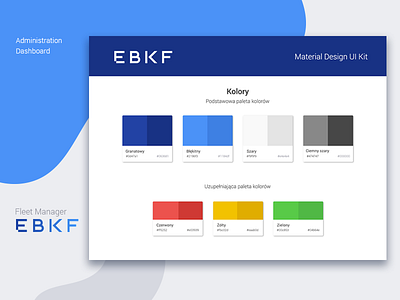 EBKF Administration Panel UI Kit admin colors dashboard kit panel ui ux