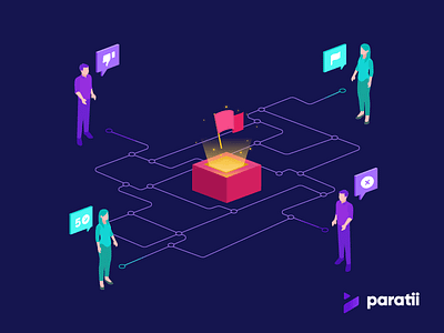 Paratii token Illustrations