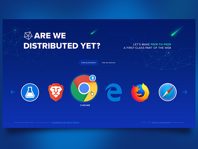 Are we distributed yet browsers decentralization distributed ipfs node peer to peer protcol labs website