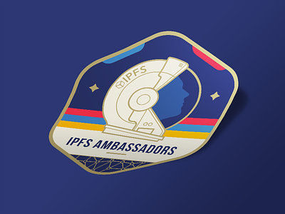 IPFS Ambassadors Logo ambassadors galaxy ipfs space stars sticker