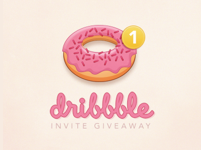 One Invite Giveaway dribbble giveaway invite