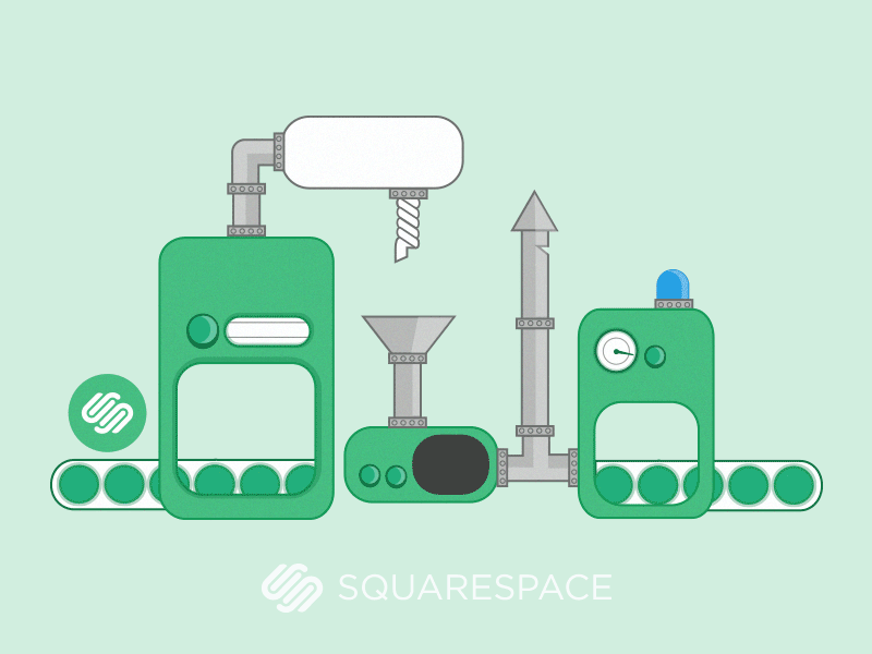 [GIF] Animated Squarespace Money Machine animated machine money squarespace squarespace commerce