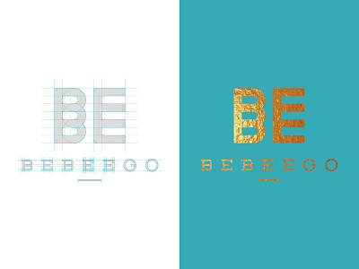 Bebeego logo children clothing gilding logo