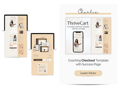 Charlie | The ThriveCart Coaching Checkout Template branding graphic design thrivecart