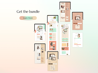 The Bundle branding graphic design sales page thrivecart