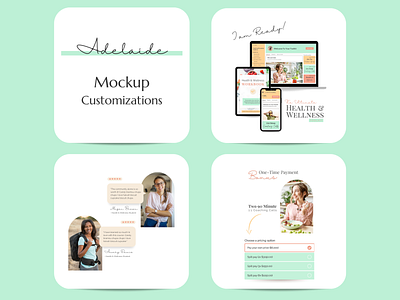 Adelaide | Mockup Customizations branding graphic design sales page thrivecart