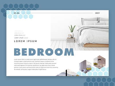 Interior Design Concept blue concept design grays landing page marketing marketing page minimalism minimalist pattern typography ui web design white space