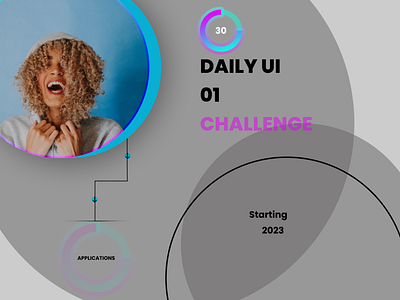 30 days challenge app branding graphic design ui