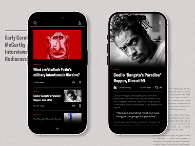The News - iOS application android app application article articles clean feed fonts ios minimal mobile design news news app newsfeed newslatter newspapper read social app ui ux