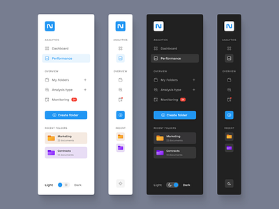 Sidebar Menu - Desktop App by Mykyta on Dribbble