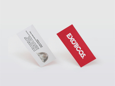 exóticos. branding business card identity