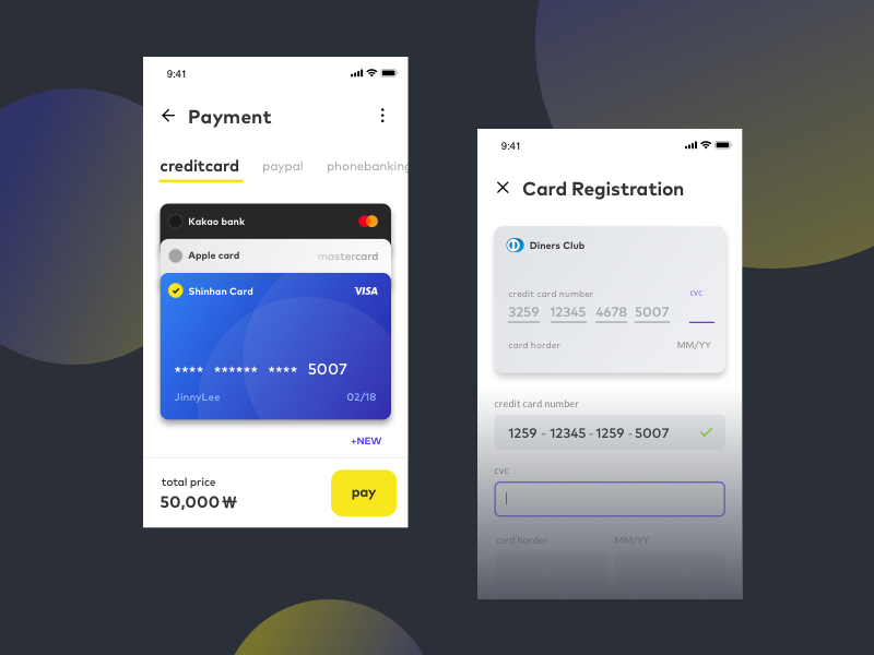 Creditcard By Jinnyphic On Dribbble