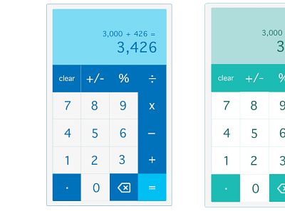 Calculator Design | Daily UI Challenge - 004 graphic design illustration ui