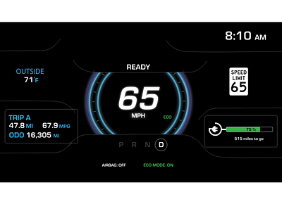 Car Interface | Daily UI Challenge - 034