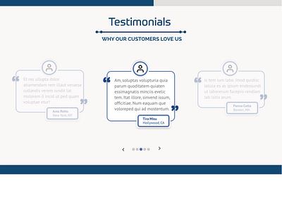 Testimonial | Daily UI Challenge - 039