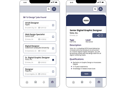 Job Listings | Daily UI Challenge - 050 app design ui web design