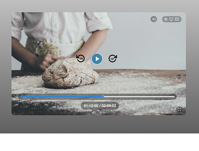 Video Player | Daily UI Challenge - 057 graphic design ui video design web design