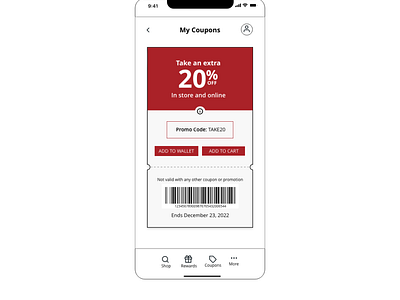 Redeem Coupon | Daily UI Challenge - 061
