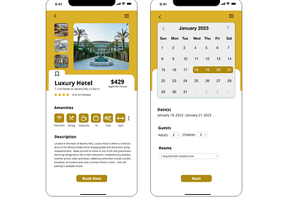 Hotel Booking | Daily UI Challenge - 067