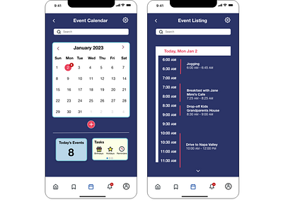 Event Listing | Daily UI Challenge - 070 app design ui web design