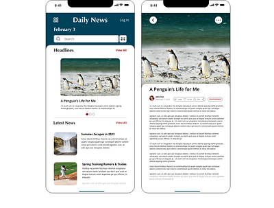 News | Daily UI Challenge - 094 app design news ui web design