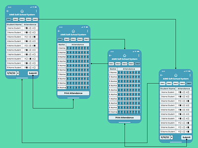 Attendance Management System 3d android animation app branding design graphic design illustration ios logo mobile design motion graphics prototyping school typography ui ux vector web design wireframing