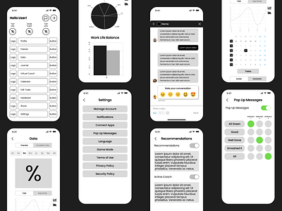 UpTicker Lite Wireframes